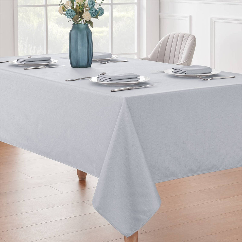 Textured Rectangle Tablecloth 60x120 inch Table Cloth Water Resistant Wrinkle Free Spill-Proof, Decorative Fabric