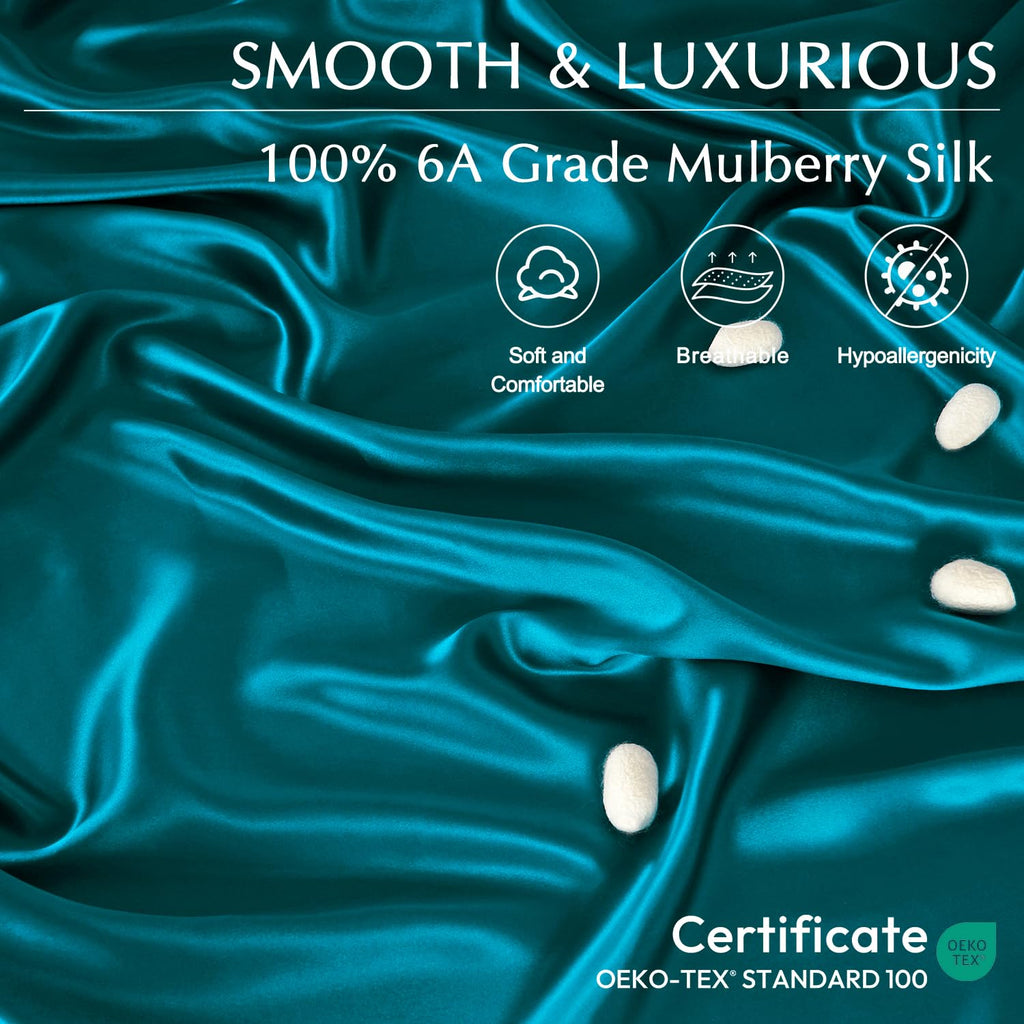 19 Momme 100% Pure Mulberry Silk Bed Sheets