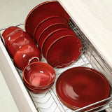 Ceramic 12 Pieces Dinnerware Set - Dinner Plates Salad Plates Cereal Bowls Set Service for 4