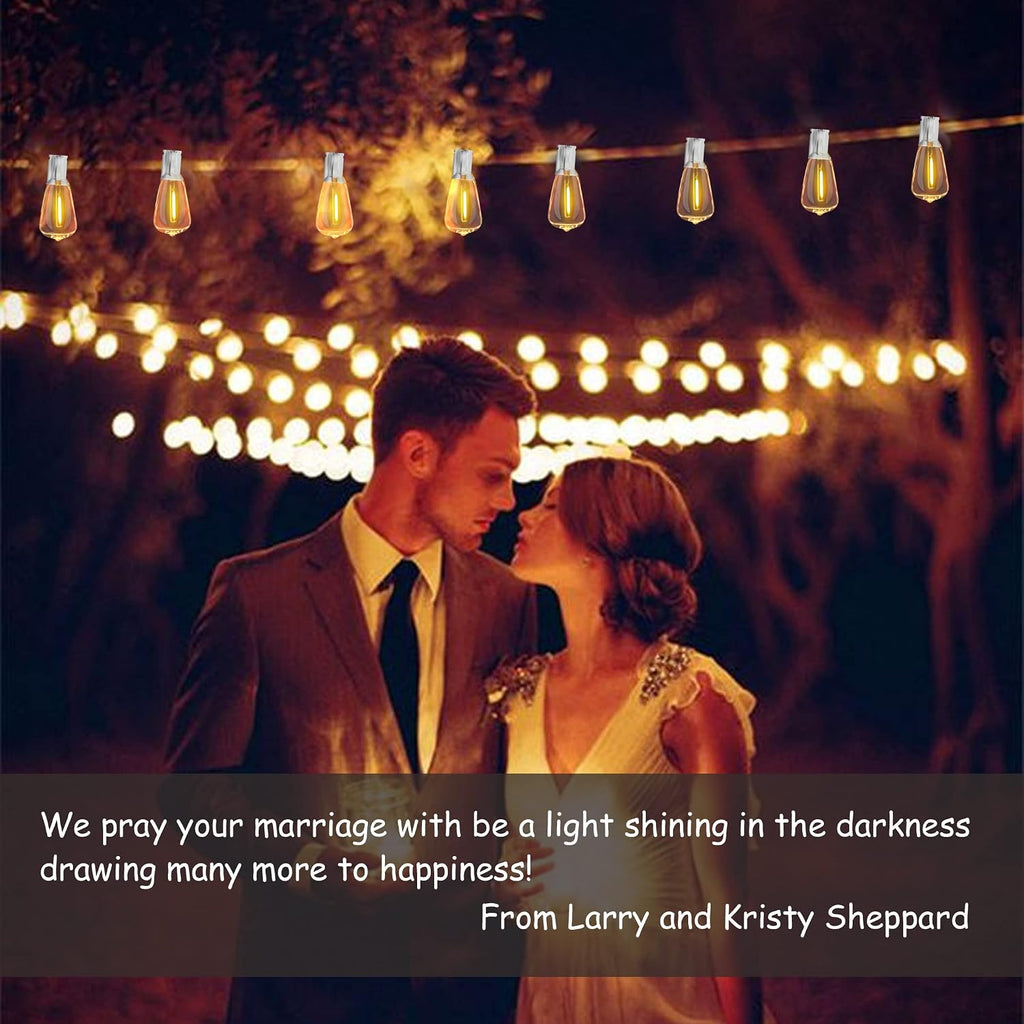 White Outdoor String Lights 200FT Lighting Waterproof Wedding