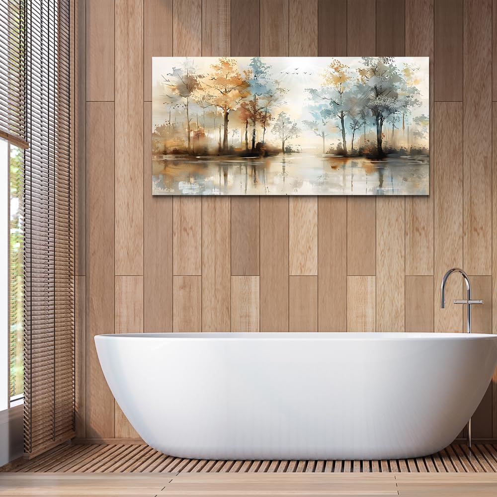 Large Wall Decor Framed Wall Art Abstract Tree Painting Wall Artworks Hang Pictures Decoration Canvas Prints Room