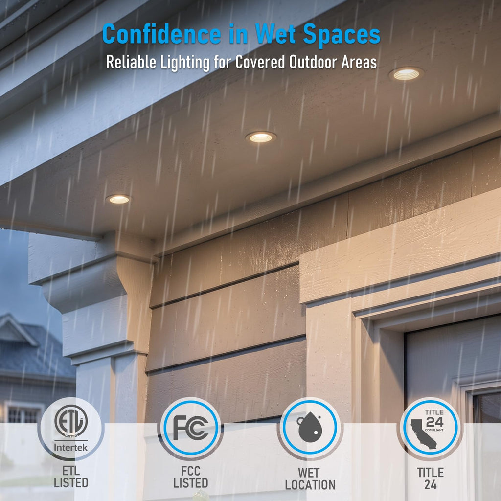 5CCT 2 Inch LED Recessed Lighting, Anti-Glare