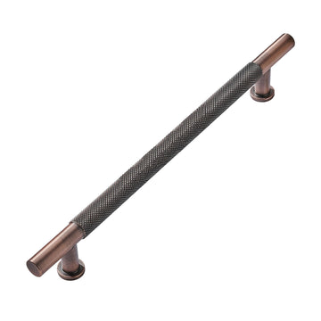 15 Inch(381mm) Soild Knurled Appliance Pulls Brushed Antique Copper Cabinet Pulls Drawer Pulls Kitchen
