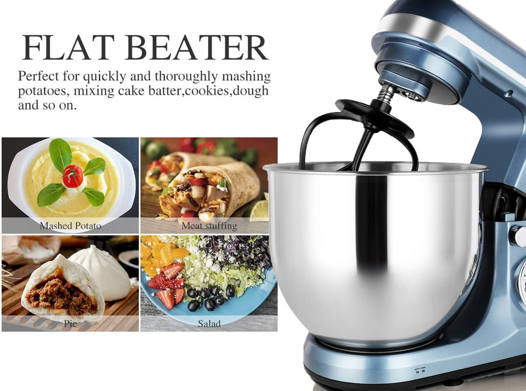 Professional Stand Mixer, 6-Qt with Timer, MK37 500W 6-Speed Tilt-Head Food Electric Mixer Kitchen Machine,Plastic