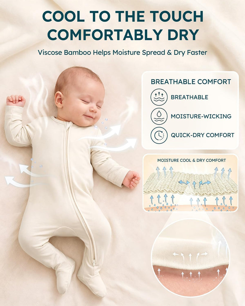 Viscose Bamboo Baby Pajamas Sleepers For Boy Girl Clothes