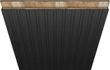 30"x84" Concealed Sliding Barn Door with Soft Close Mechanism, Black Vinyl Wrapped Hidden Barn Door,
