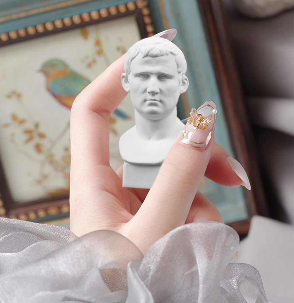 Greek Bust Statue Set of 10 PCS Mini Bust Sculptures Renaissance Figurine Small Goddess Mythology Statue for