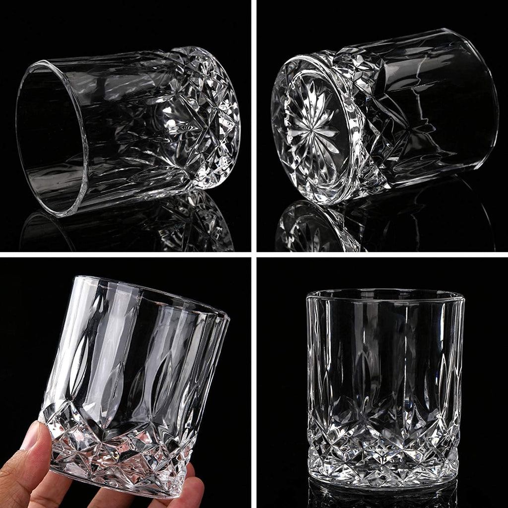 Whiskey Decanter Set for Men - Whiskey Decanter with 4 Whiskey Glasses in Gift Box, Non-Lead Glass for Bourbon and