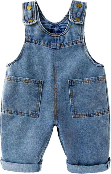 2025 Baby Denim Overall Toddler Soft Cute Workwear Bib Pants Jeans Jumpsuit Casual