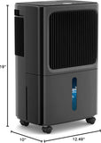 2500 Sq.Ft Dehumidifiers for Home with Drain Hose Max 34 Pints, Dehumidifier for Basement, Bathroom, Bedroom