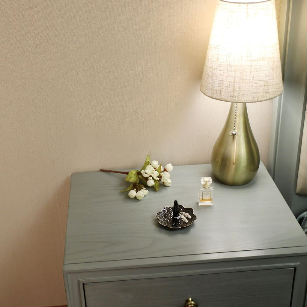 Ceramic Black Mandala Jewelry Holder Decorative Ring Holder/Trinket Tray Birthday Valentine Engagement Wedding Gifts