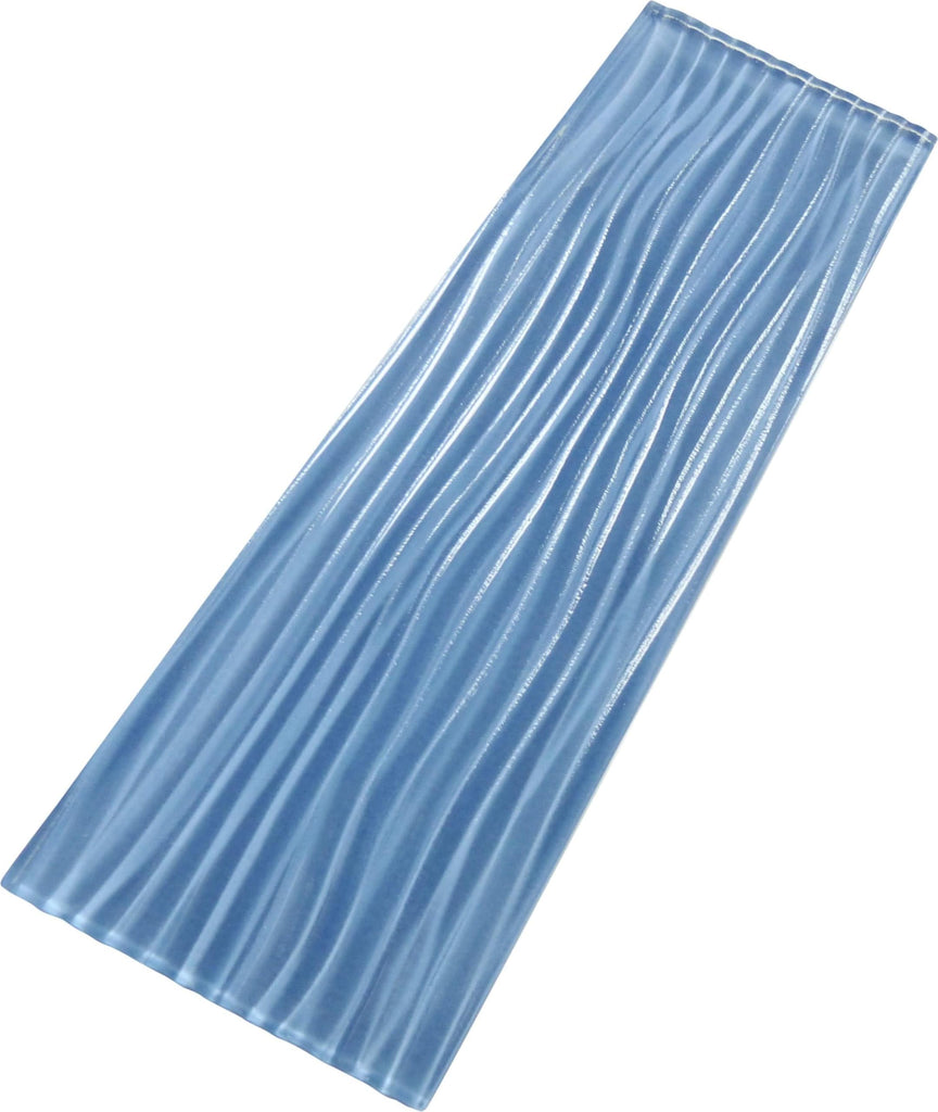 Oasis Tile Pacific Ocean Blue Wave | 4x12 Glossy Glass Subway Tile