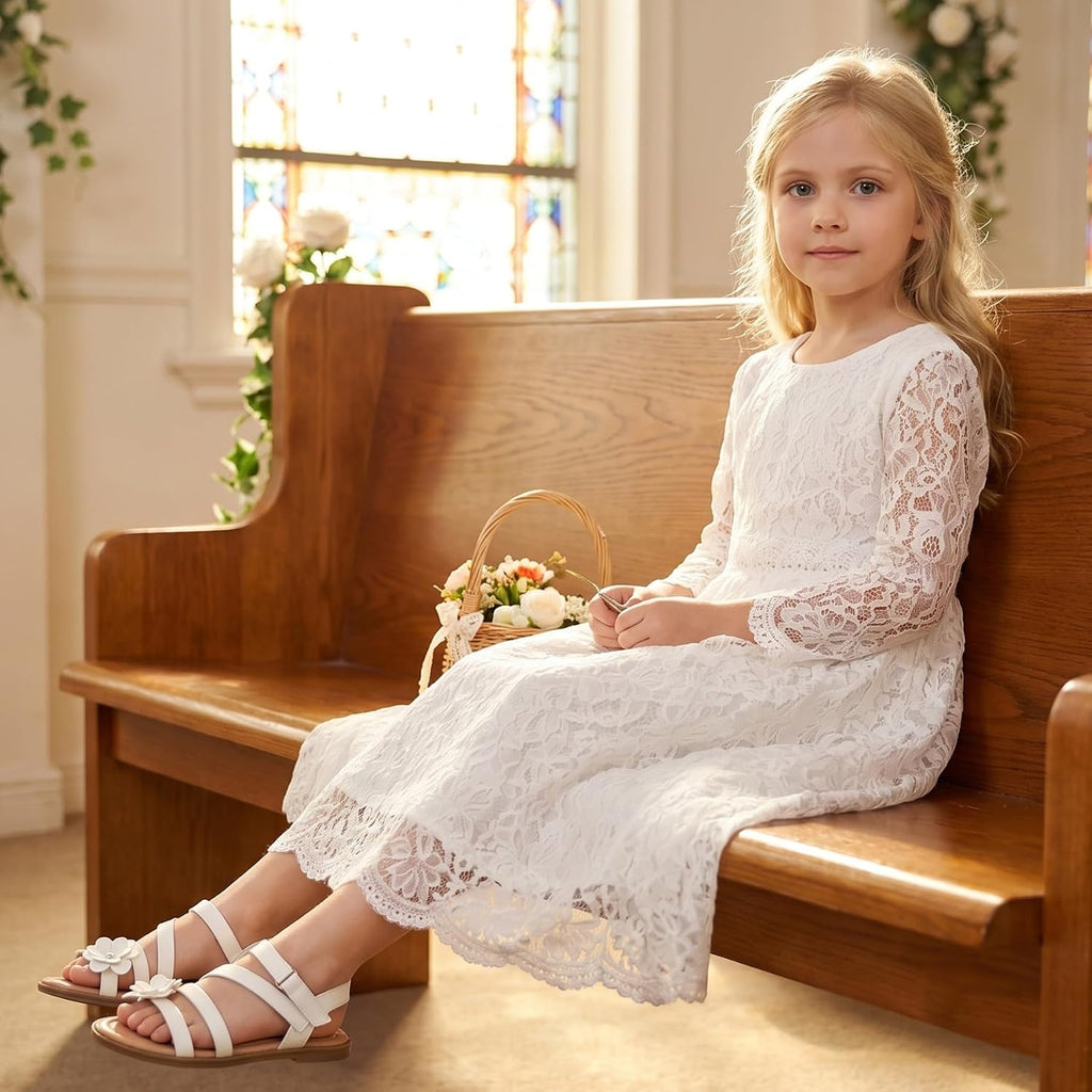 Toddler Girls Sandals Open Toe Dress Sandals for Kids