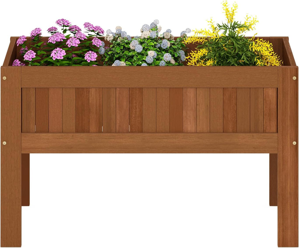 Planter Box, Outdoor Elevated Standing Planter Box, Raised Garden Bed with Legs, Outdoor, Indoor, Garden, Patio