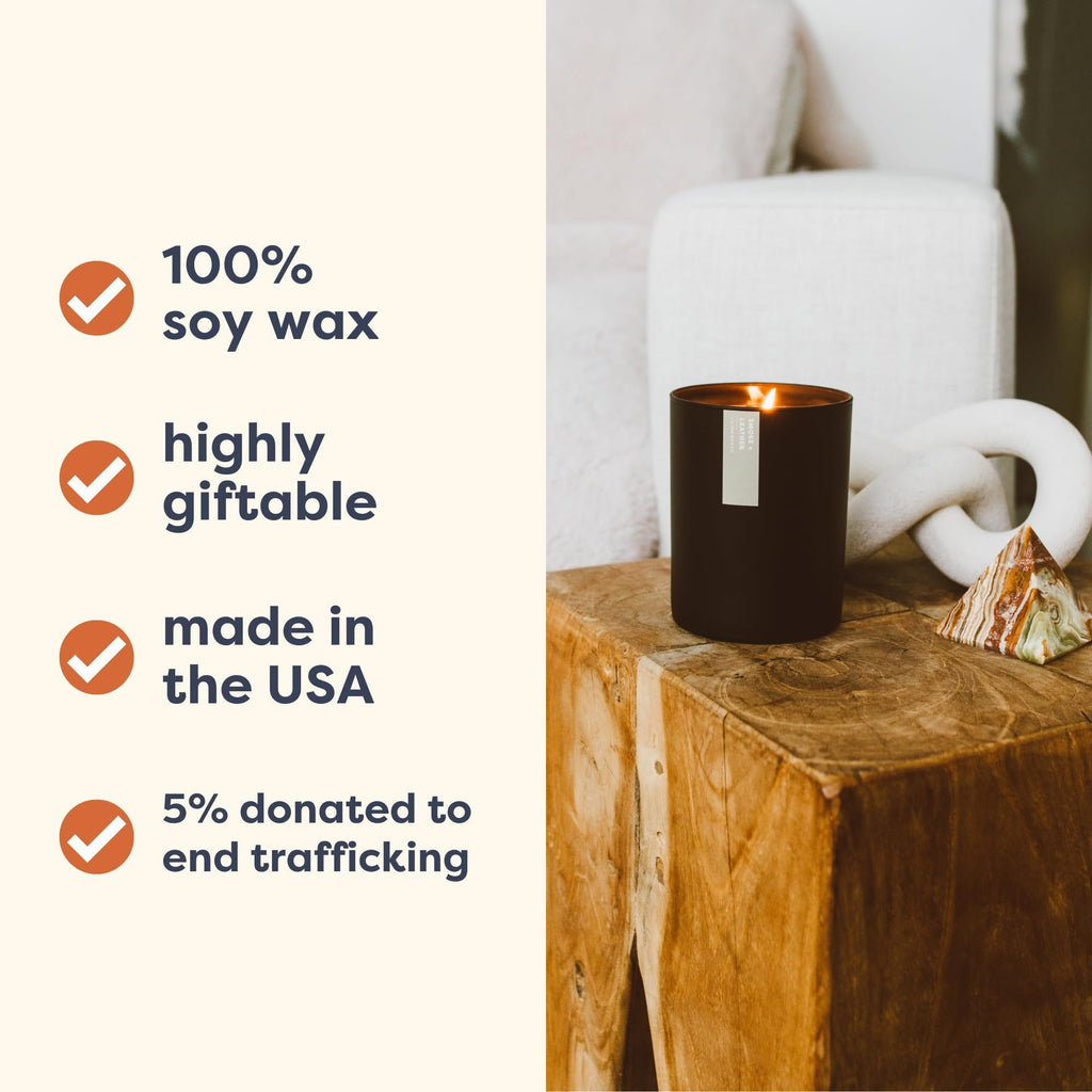 Cedar & Tobacco Scented Candle - 75 Hour Burn