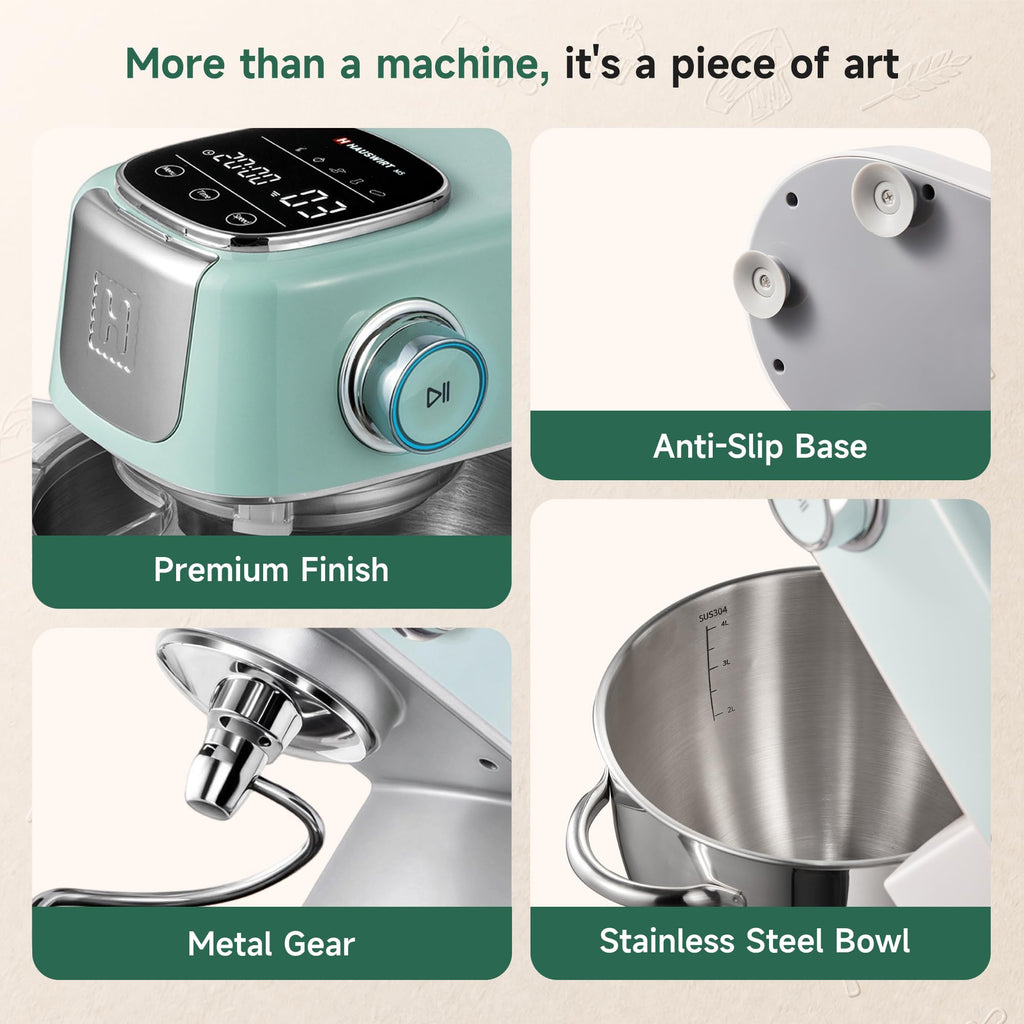 5.3QT Stand Mixer, LED Touch Screen, Quiet Operation, 11-Speed