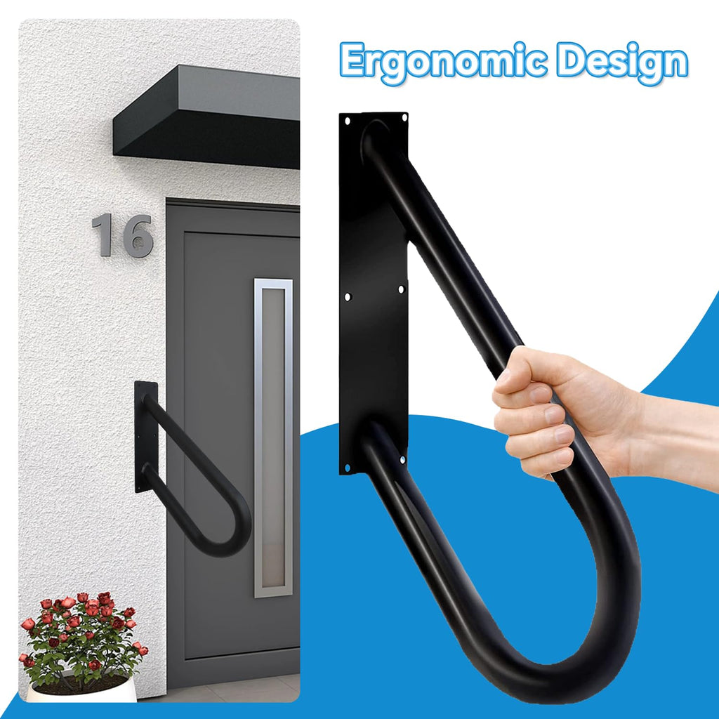 Handrails for Outdoor Steps, 1-2 Steps Wall Mount Stair Railing