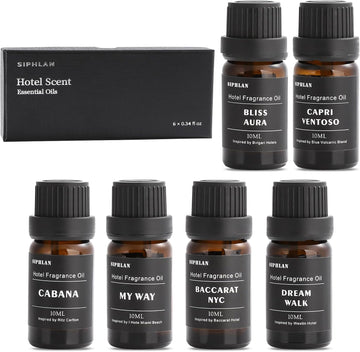 Diffuser Oil Set - Aromatherapy Essential Oils for Diffusers- Luxury Hotel-Inspired Scent - Set of 6