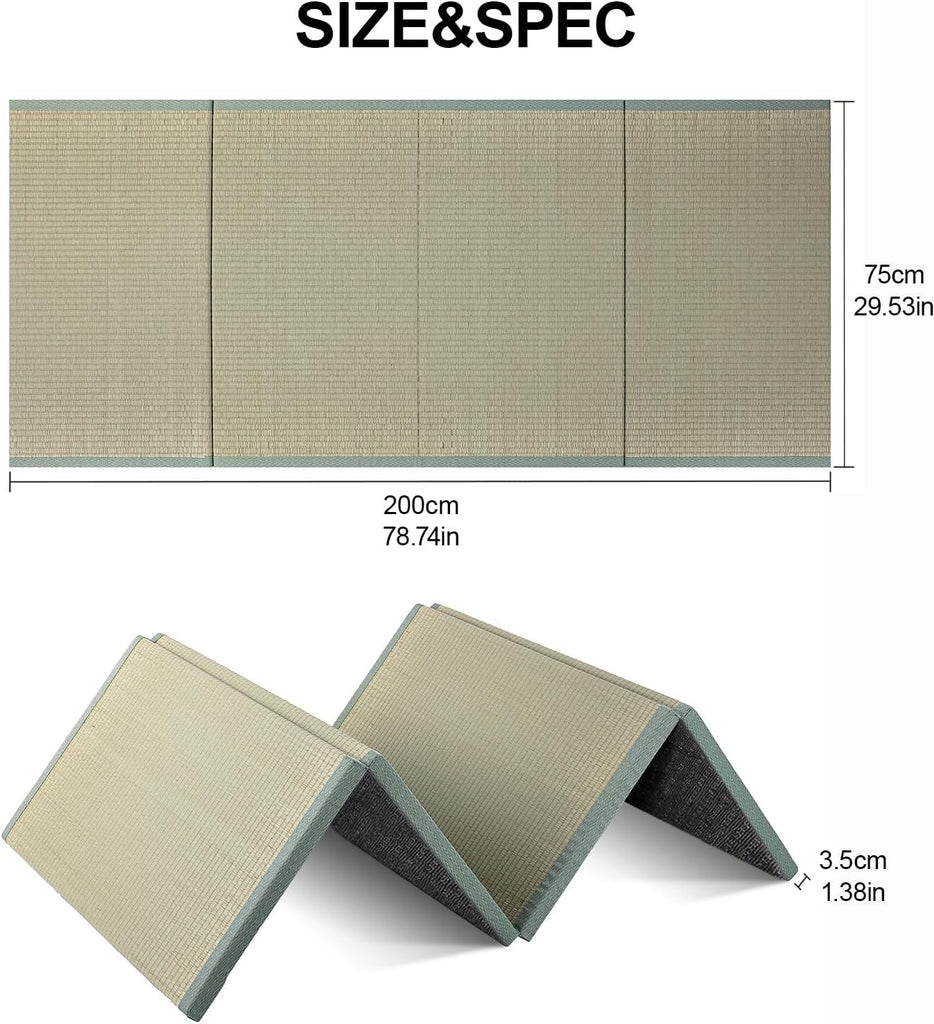 Tatami Mat, Tatami, Rug, Foldable Mattress, Roll up Rug, Japanese Floor Mattress, Floor Sleeping Japanese Futon
