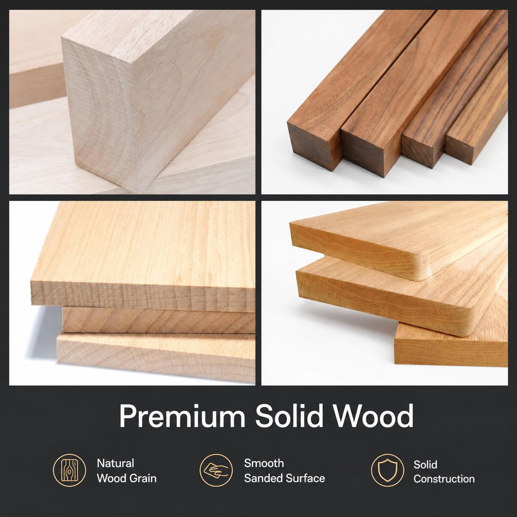 Solid Wood Baluster Newel Post for Staircase, Wood Spindles and Stair Parts with Elegant Design Improvement (Style 9)