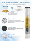 Filtered Shower Head with Handheld Combo Matte Black