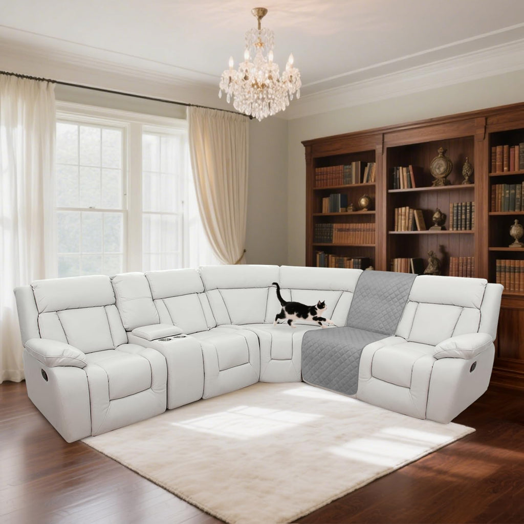 100% Waterproof Velvet Recliner Sectional Couch Covers L Shaped Corner Reclining Sofa Cover Washable Thick Non Slip
