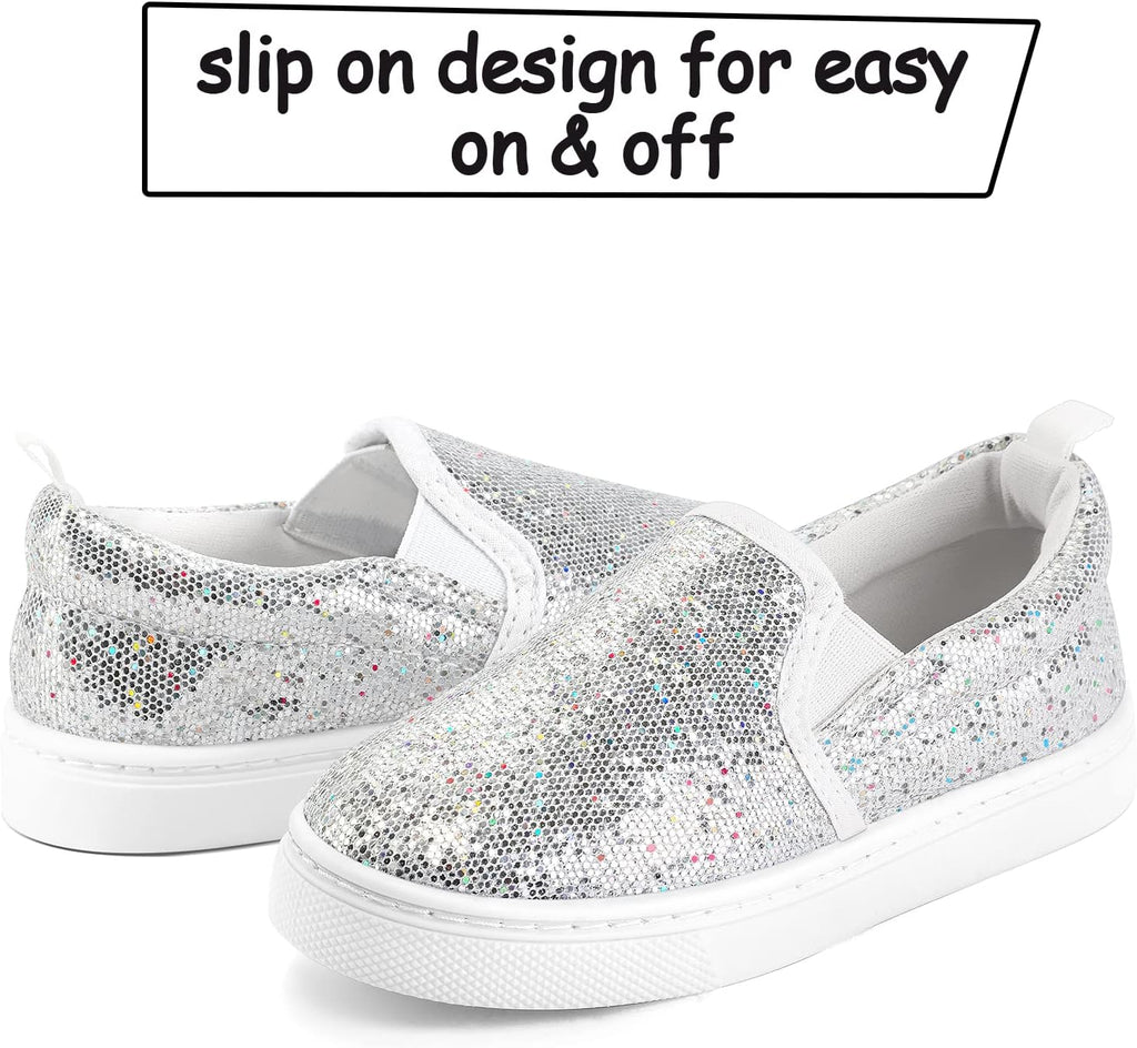Toddler Sneakers for Girls Boys Slip On Canvas Walking Shoes