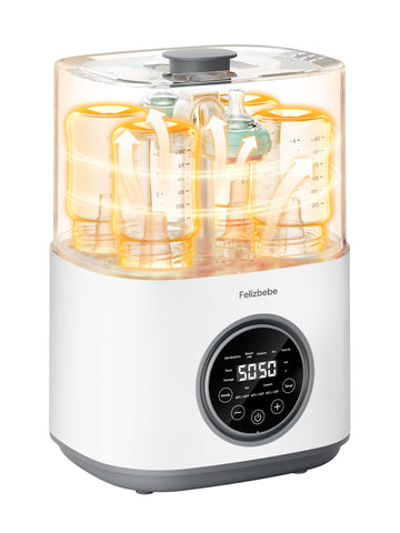 Feilizbebe Electric Steam Baby Bottle Sterilizer and Dryer and Warmer, Bottle Storage Sterile / Bottle Warmer /
