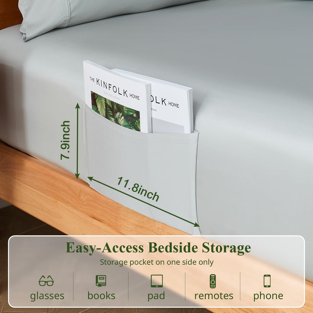Bamboo Viscose Sheet Set King Size, Cooling Sheets Bed Set