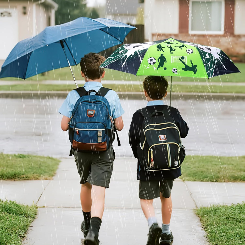 Kids Compact Folding Umbrella for Backpack Pocket Bag, Colour-changing Wet Dry Umbrella, Water Reacting, Windproof