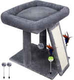 Cat Tree Tower with Cat Scratching Post for Indoor Cats