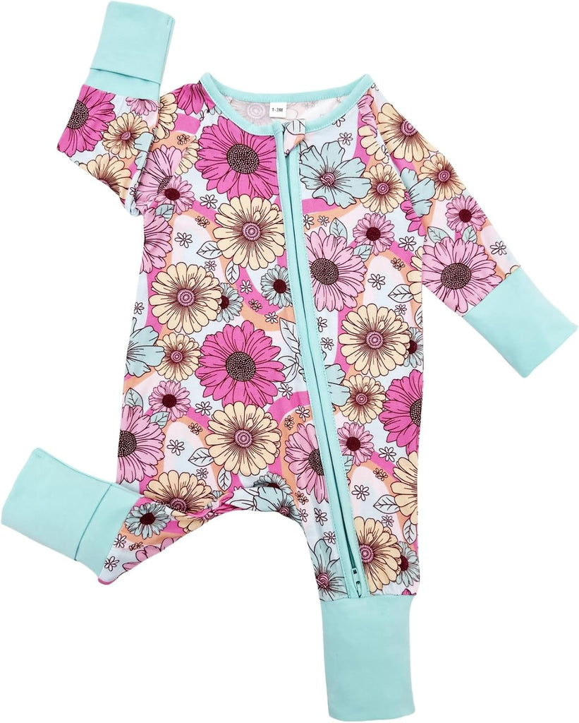 Romper Bamboo Rayon Girl Boy Infant Footie Outfits