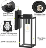 Large Outdoor Wall Light, 16 Inch Outdoor Wall Lantern, Dusk to Dawn Exterior Waterproof Wall Sconce