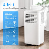 8000 BTU Portable Air Conditioner, 4-in-1 AC Unit with Cooling, Dehumidifier & Fan Modes, Sleep Mode