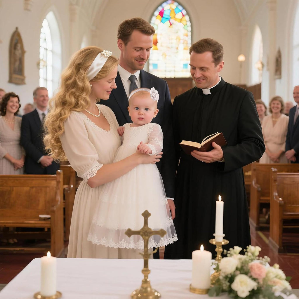 Flower Baby Girl Dresses Baptism Outfits with Shoes Set