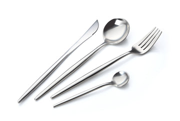 Modern Adaline Silverware Royal Cutlery Set By - 16 Piece Flatware Set - Service For 4-18/10 Stainless Steel - Shiny