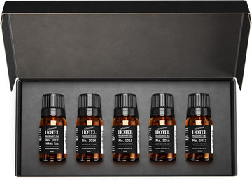 AirScent Hotel Diffuser Oil Gift Set - 5-Star Hotel Scents - 5 Pack | 10 mL, 0.34 fl oz Fragrance Oil Set - Inspired