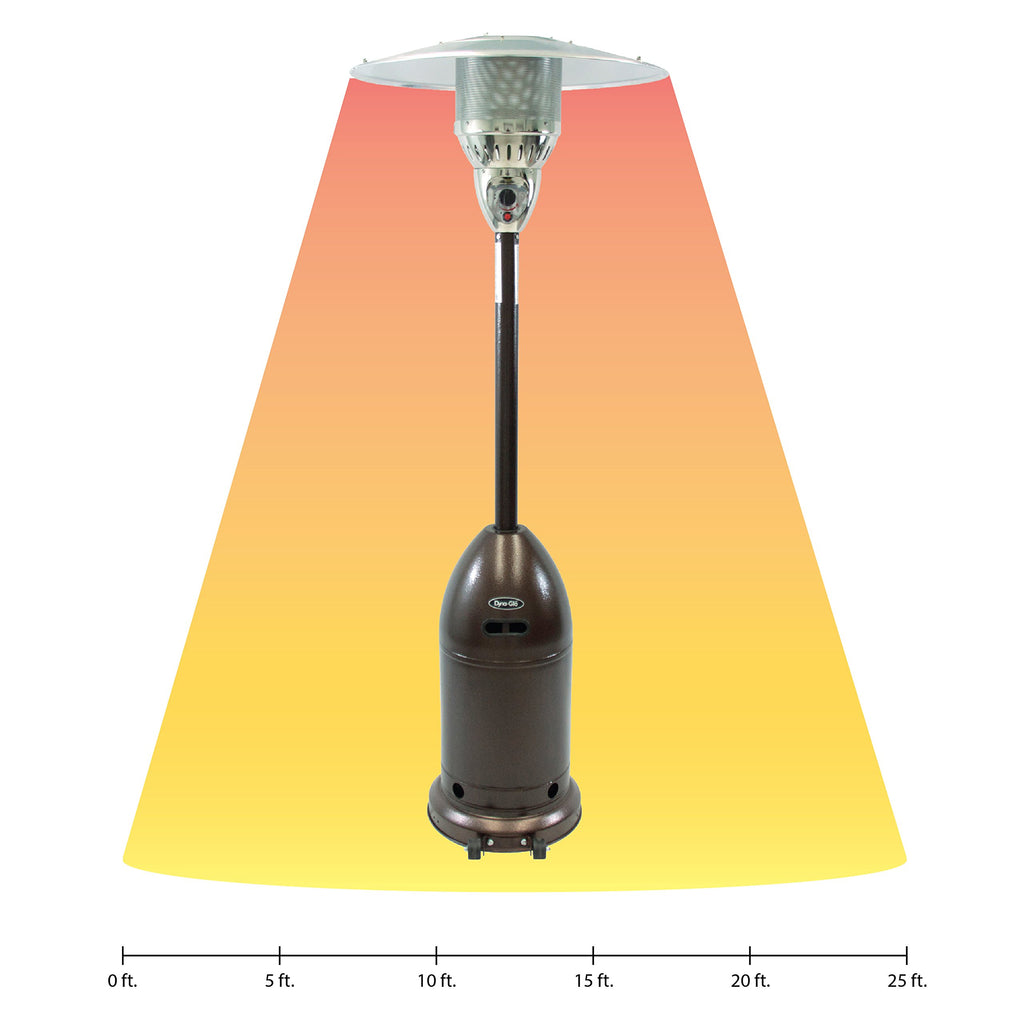 Dyna Glo 48, 000 BTU Premium Hammered Bronze Patio Heater