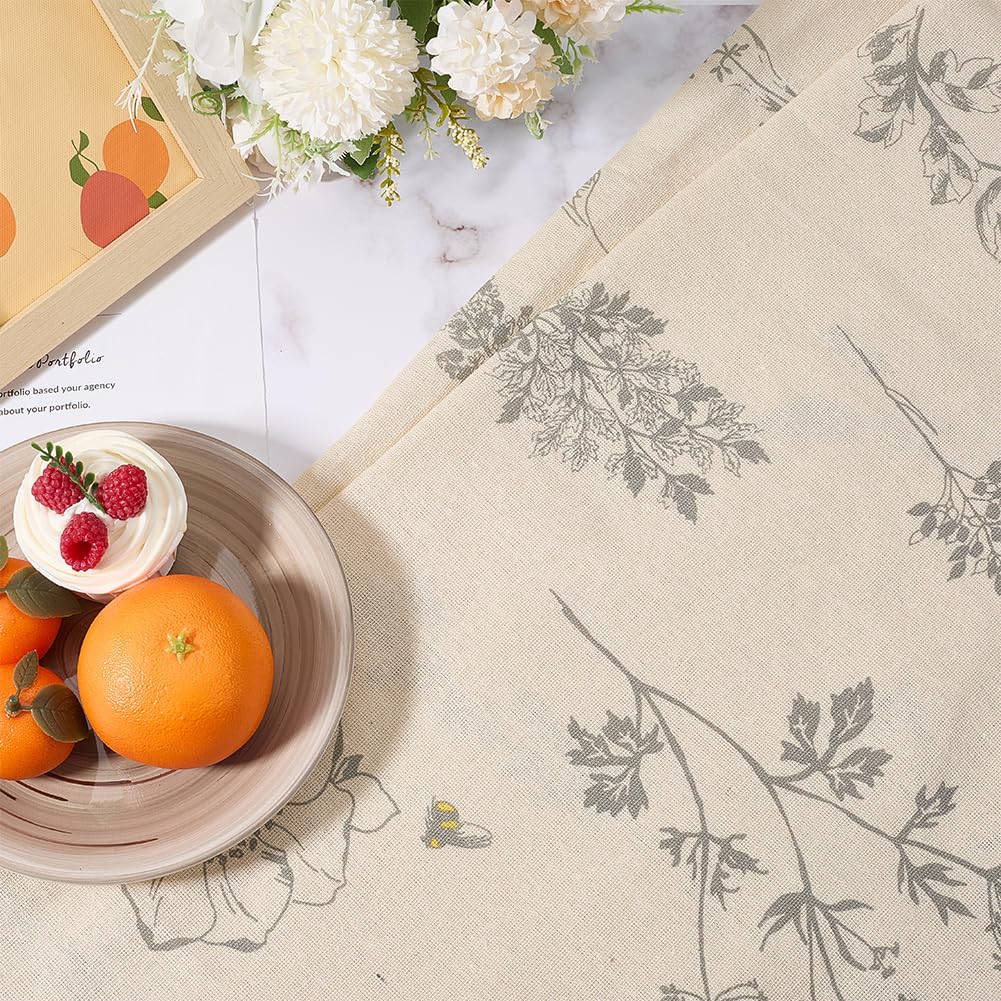 1 Yard 63 Inch Mixed Color Cotton Linen Fabric Floral Pattern for Sewing Making Quilting DIY Home Decor DIY Crafts