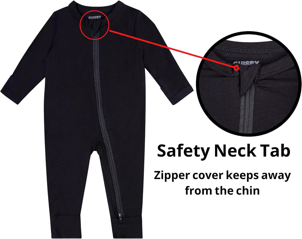 Baby Rayon Footless Snug Sleepers, Way Zip Footless Pajamas Pack