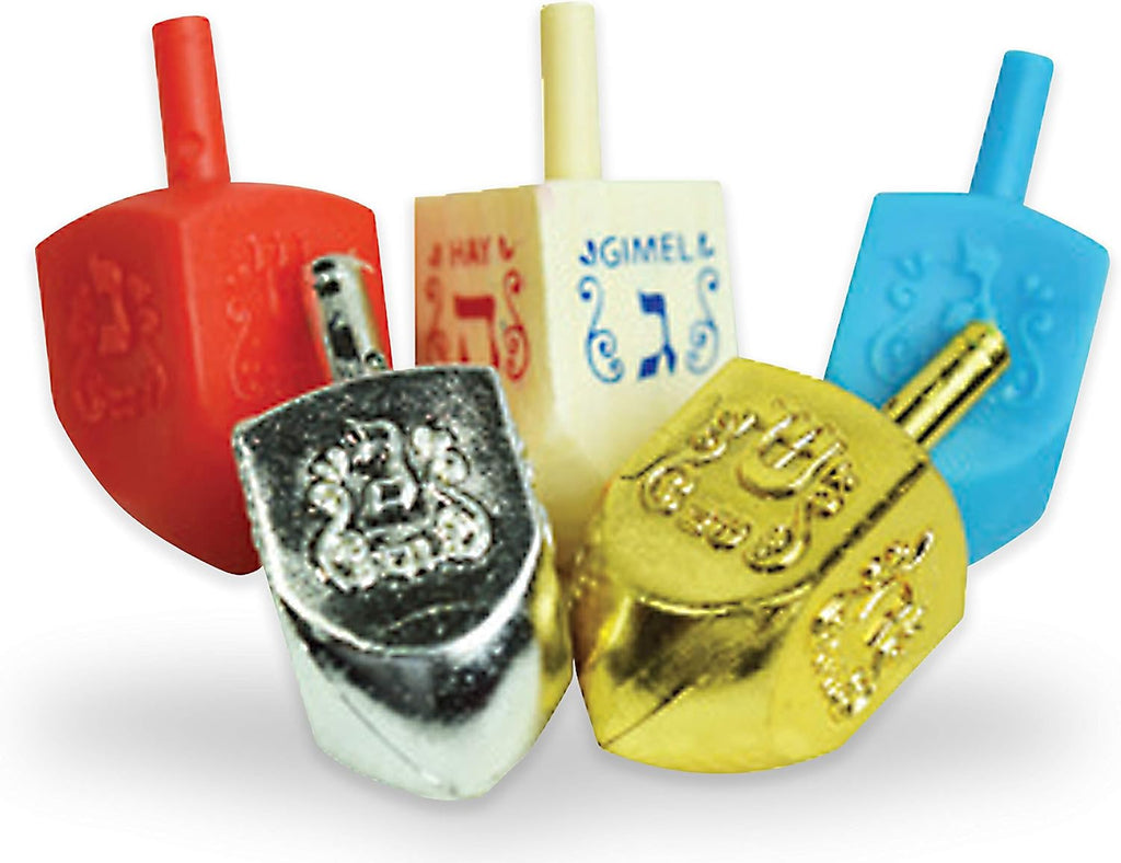 Hanukkah Complete Set - Menorahs for Chanukah - Includes , Hanukkah Candles, Dreidels, Play Coins, Chanukah Guide