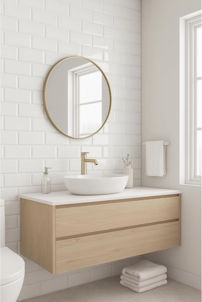 3x6 Glossy White Ceramic Subway Tile - Box of 10 Shiny Wall Backsplash, Bathroom, Shower, Accent Walls - Easy to