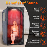 Dry Infrared Sauna, Red Light Therapy Saunas for Relaxation, Detox and Muscle Relief