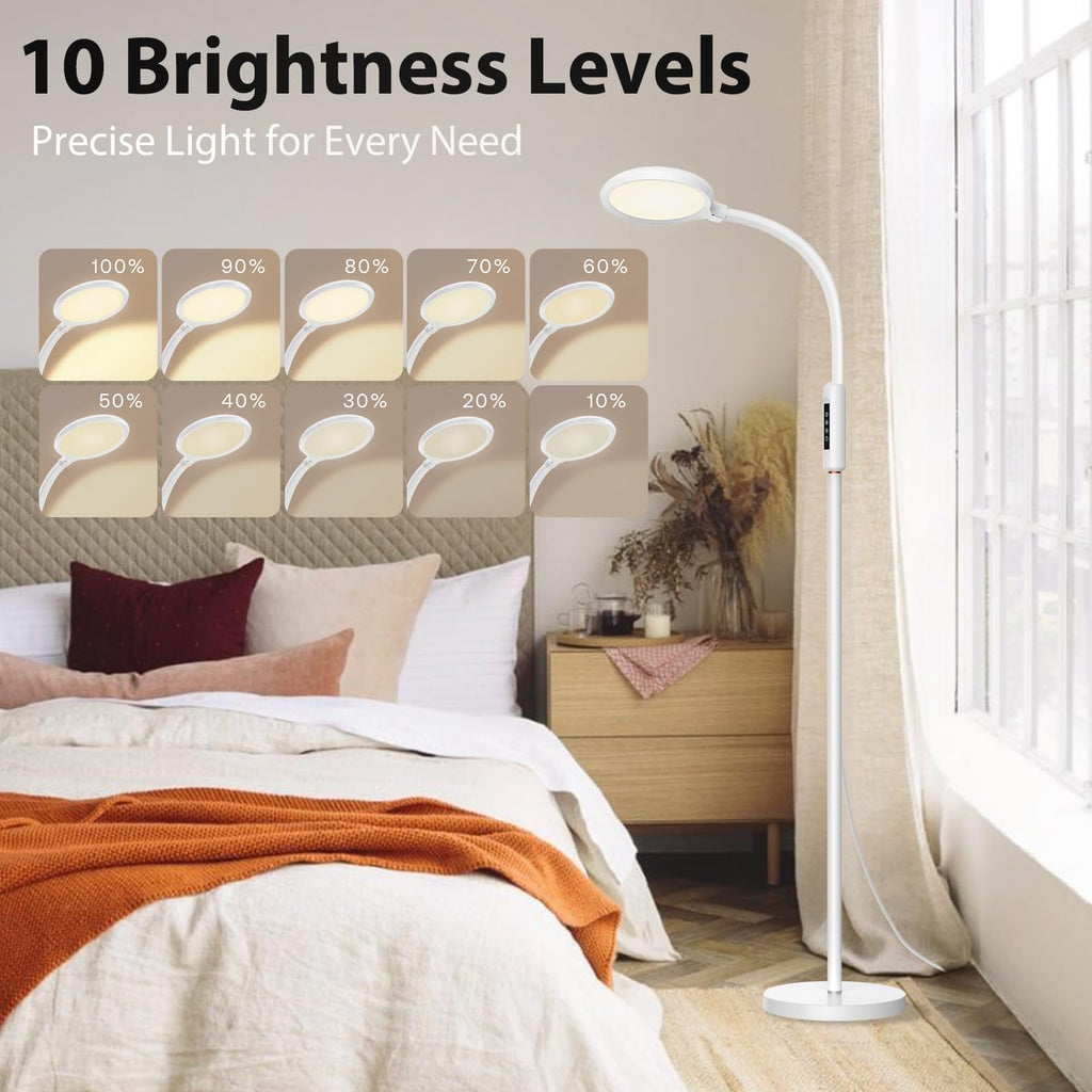 LED Standing Floor Lamp 15000 Lux Dimmable with Remote