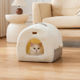 Cat Bed Cave for Indoor Cats - 2 in 1 Cat Cave for Kittens and Small Pets with Removable Washable Cushioned Pillow