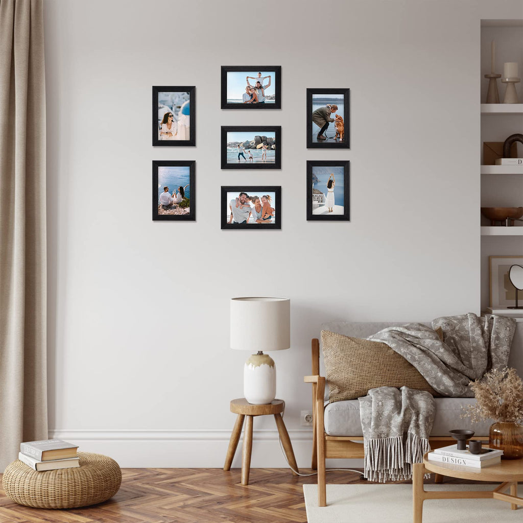 4x6 Picture Frame Black 4 x 6 Photo Frames Bulk for Wall or Tabletop, Set of 12