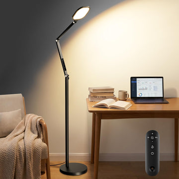 Eye-Care LED Floor Lamps, Remote, 69" Standing Read Lamp, 30 Modes