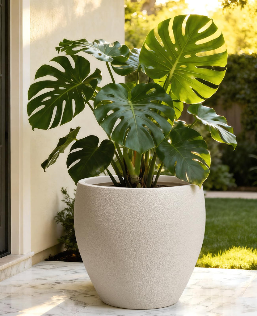 14.5 Inch Large Plastic Flower Pot with Drainage for Plants