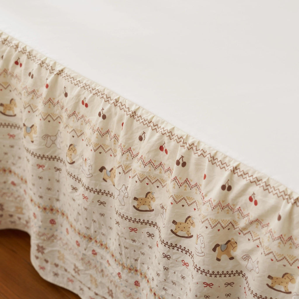 Crib Skirt Dust Ruffle, Microfiber Crib Bed Skirt