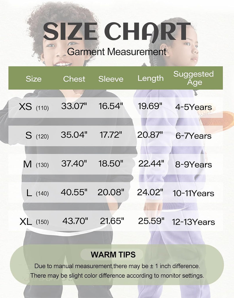 Kids Sherpa Lined Fleece Hoodie Warm Pullover Sweatshirt Sweater